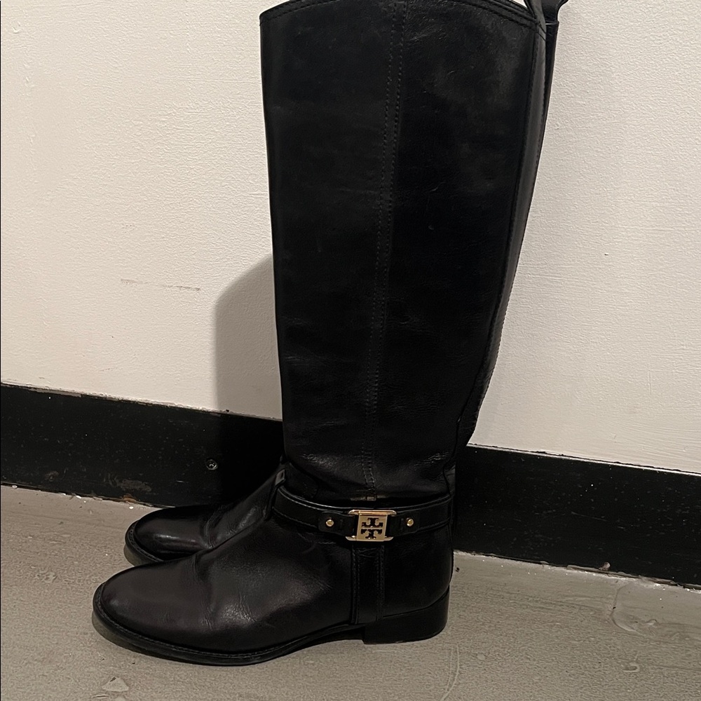 Tory Burch Black Over the Knee Boots